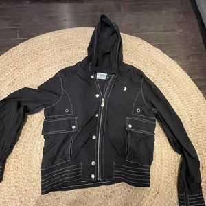 Juicy couture black wind breaker